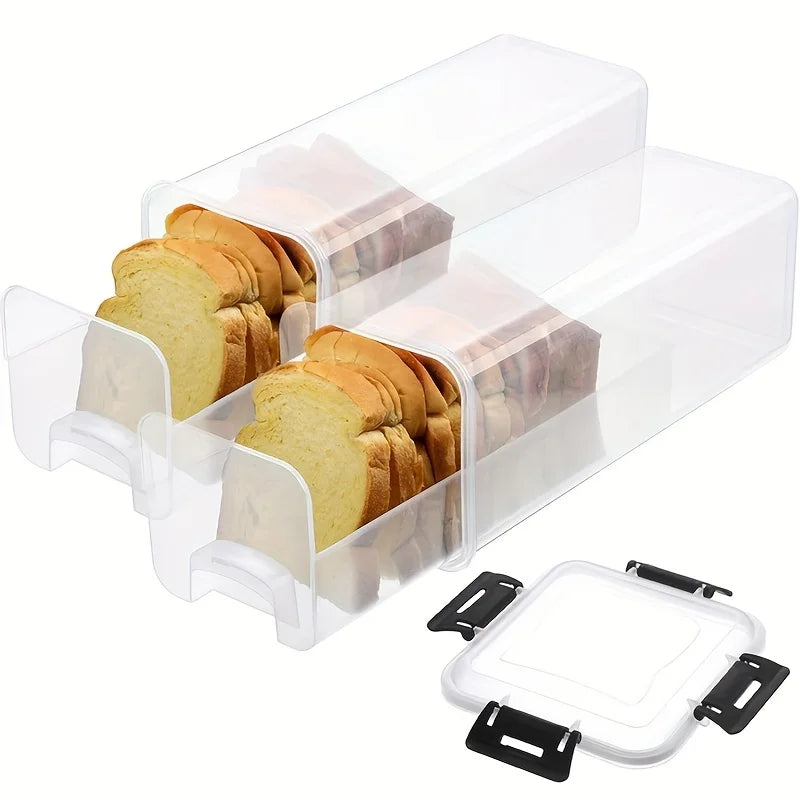 Airtight Clear Bread Storage Box with Lid