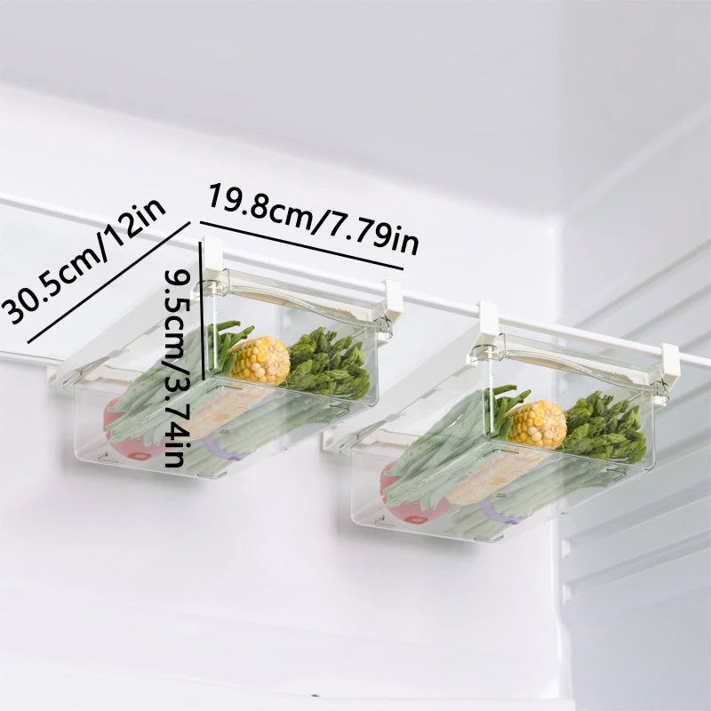 Transparent Fridge Drawer Organizer
