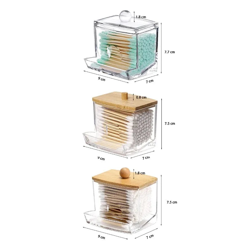 3pcs Bathroom Cotton Storage Containers
