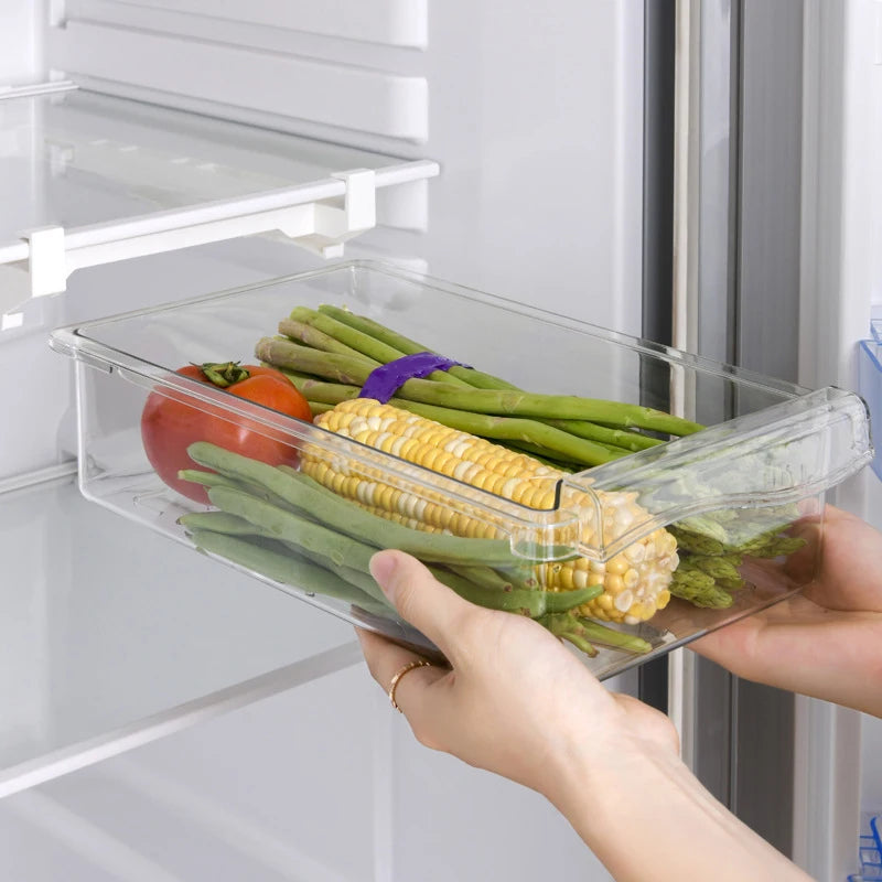 Transparent Fridge Drawer Organizer