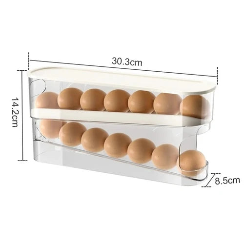 Automatic Rolling Egg Holder for Fridge