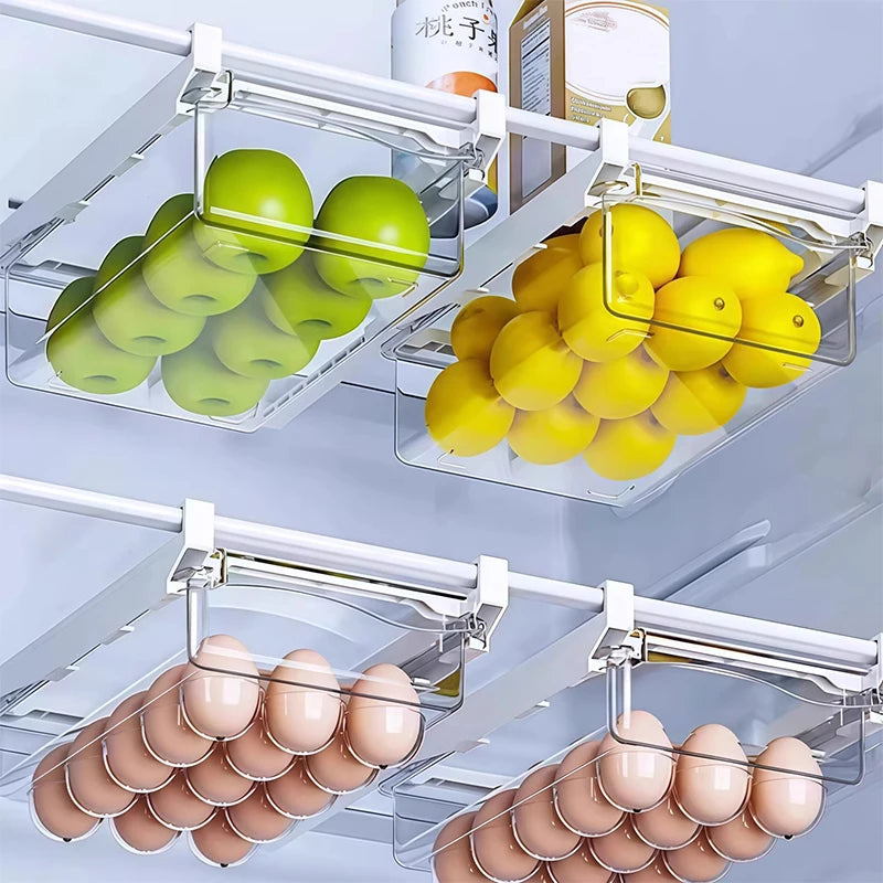 Transparent Fridge Drawer Organizer
