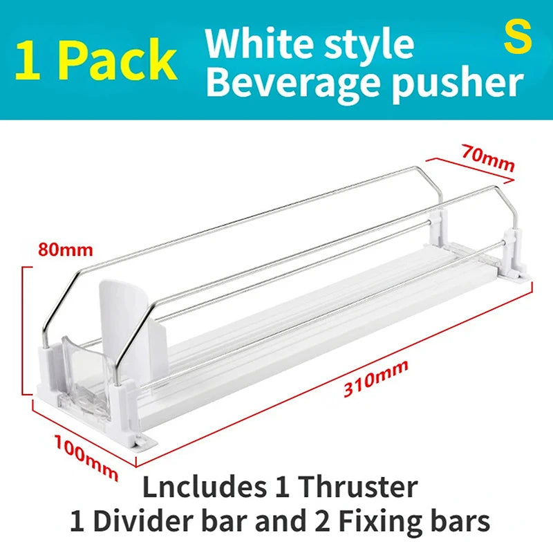 Fridge Spring Push Can Rack