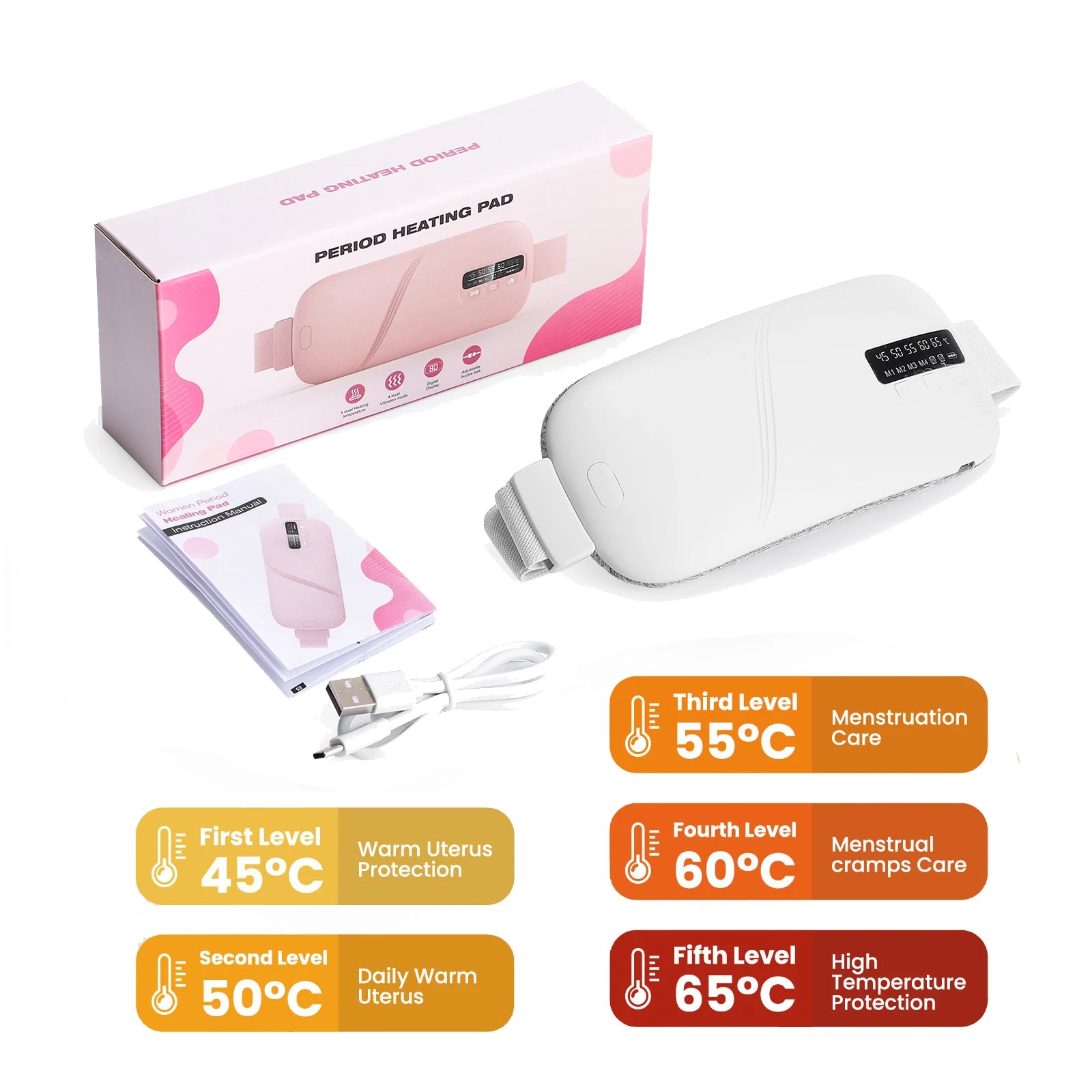 Menstrual Heating Pad with Massage