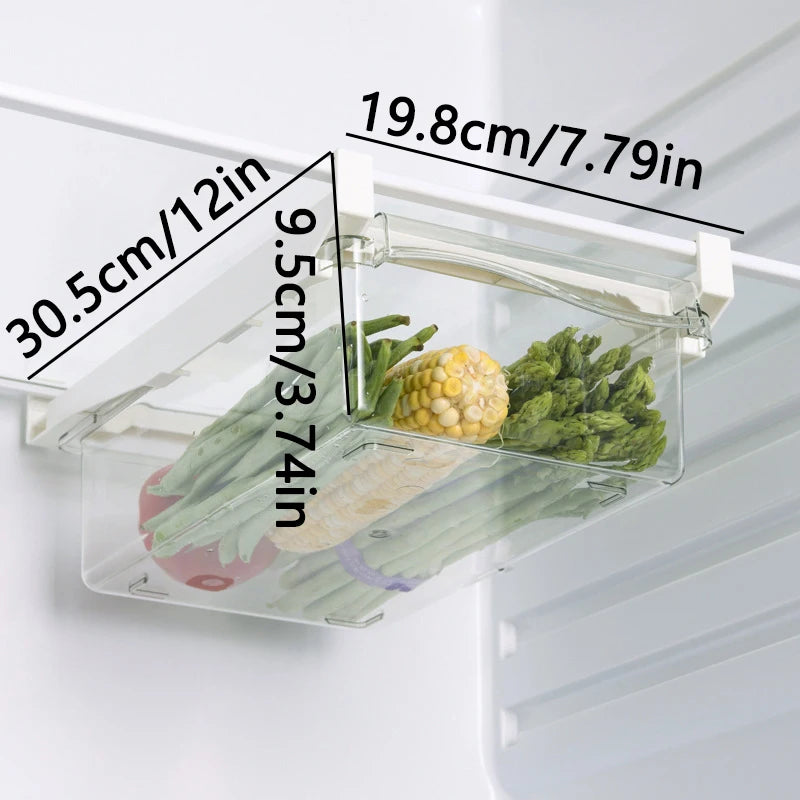 Transparent Fridge Drawer Organizer