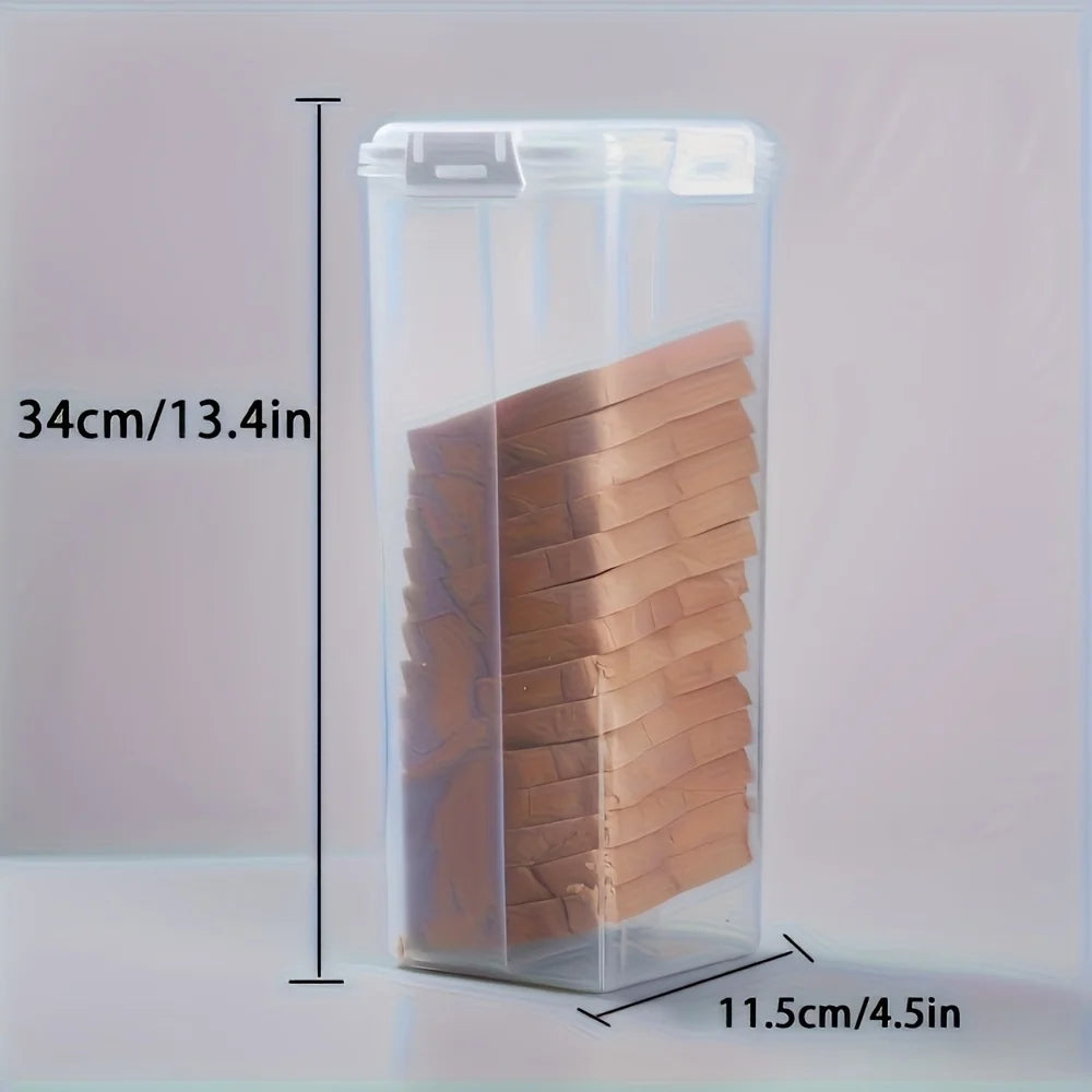 Airtight Clear Bread Storage Box with Lid