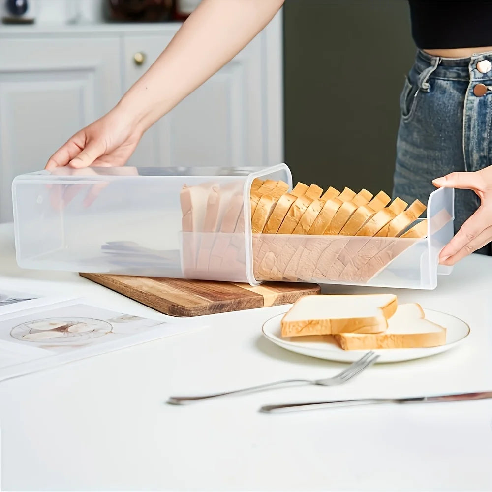 Airtight Clear Bread Storage Box with Lid